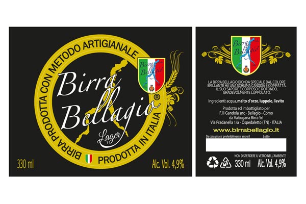 Esempio grafica etichetta birra