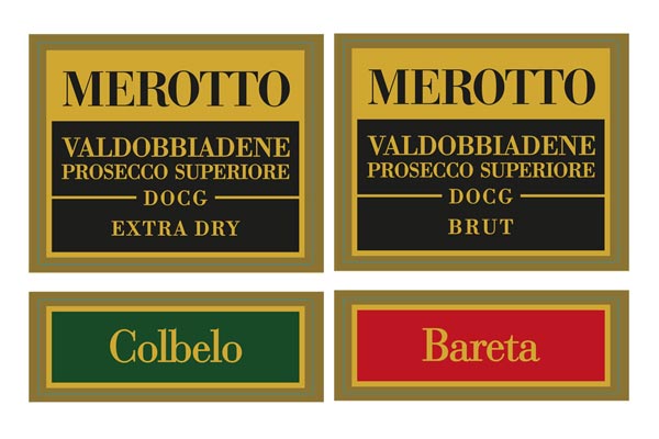 Esempio grafica etichetta bottigle vino