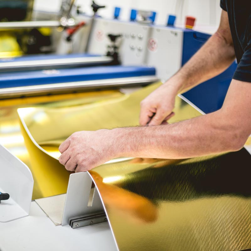 Plastificazione per stampa a foglio